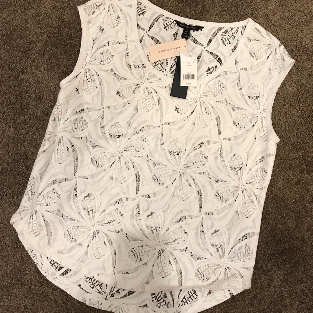 Banana republic lace top